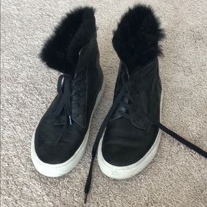 Vince nyack fur sneakers 6.5